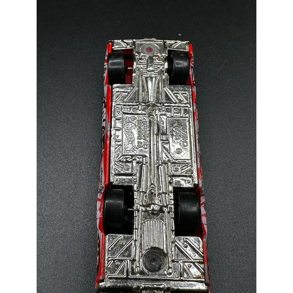 Hot Wheels 2004 '67 Dodge Charger ‎ Smashville Series Red Loose Graffiti Vintage